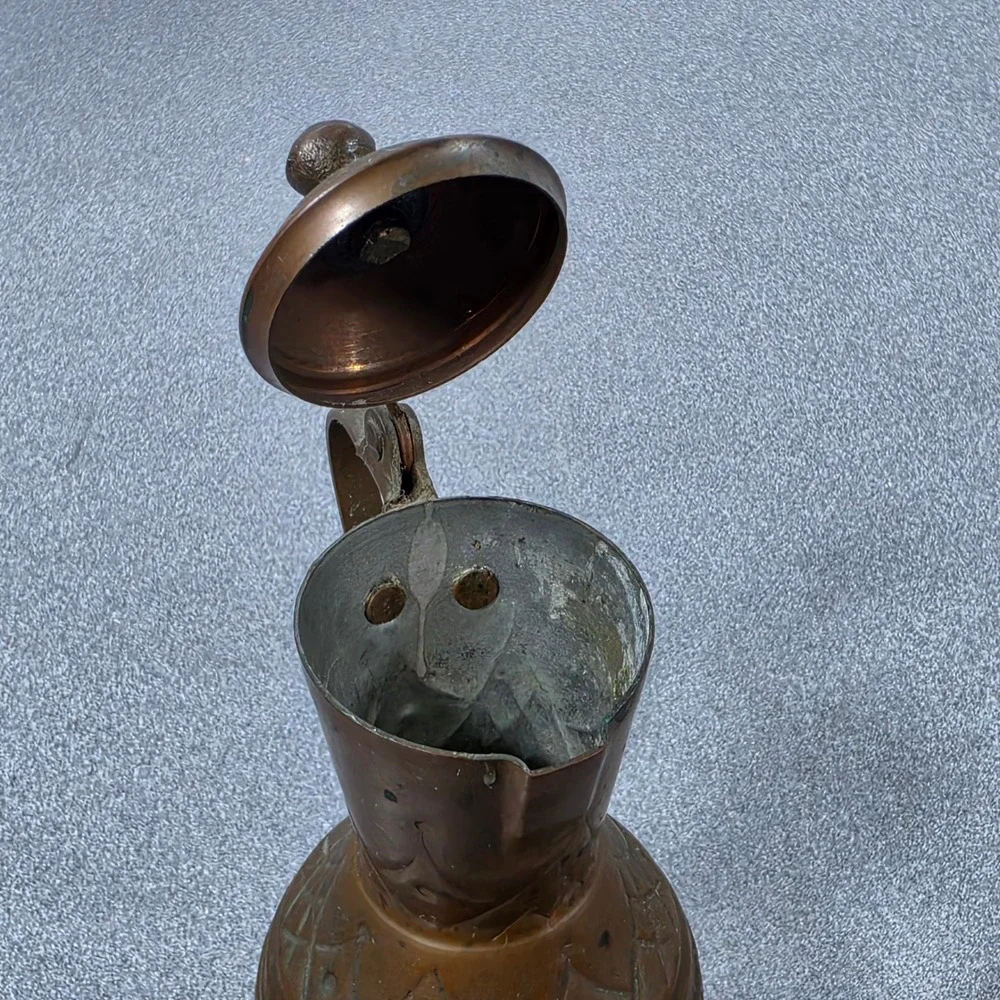 Antique Copper Pitcher, Ewer Water Boiler, Turkish/Persian